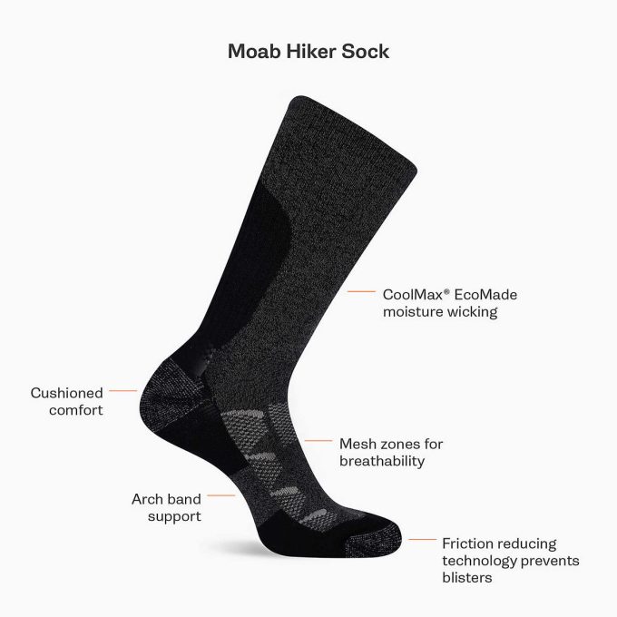 Chaussette de randonnée Moab Quarter